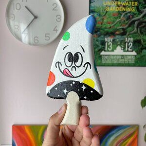 Chris Uphues Beautiful Days Galaxy Mushroom Wall Hanging 🌌🍄